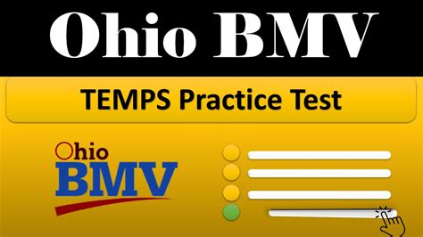 is temps test hard|Ohio BMV Temps Practice Tests: Questions for 2024.